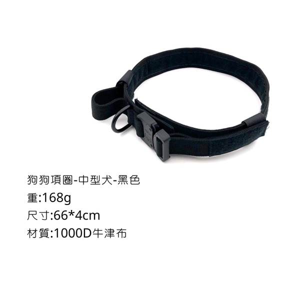 Campingflying 寵物項圈 - 黑色-S