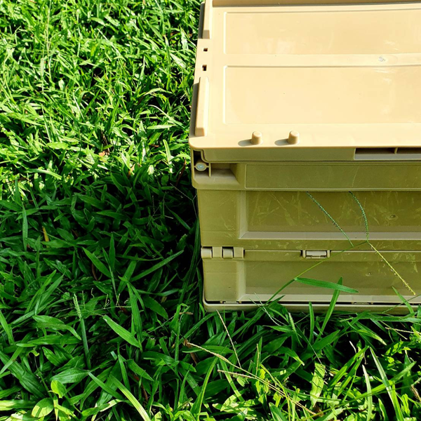 campingflying 軍用風折疊收納箱 - 沙色 / 大摺疊箱