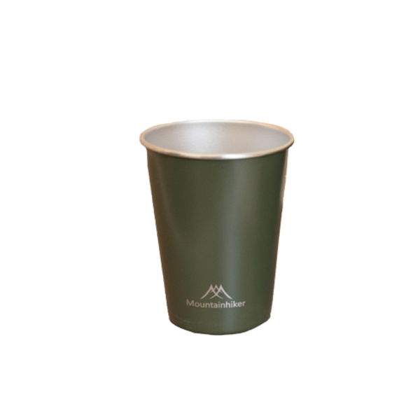 Mountainhiker 不鏽鋼杯組＆折疊鋁杯 - 不鏽鋼杯4入(綠色）