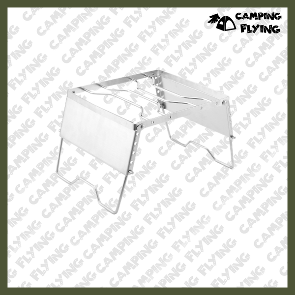 campingflying 可調節高度 不銹鋼燒烤架