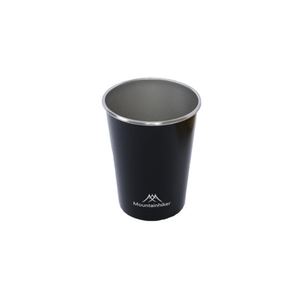 Mountainhiker 不鏽鋼杯組＆折疊鋁杯 - 不鏽鋼杯4入(黑色）