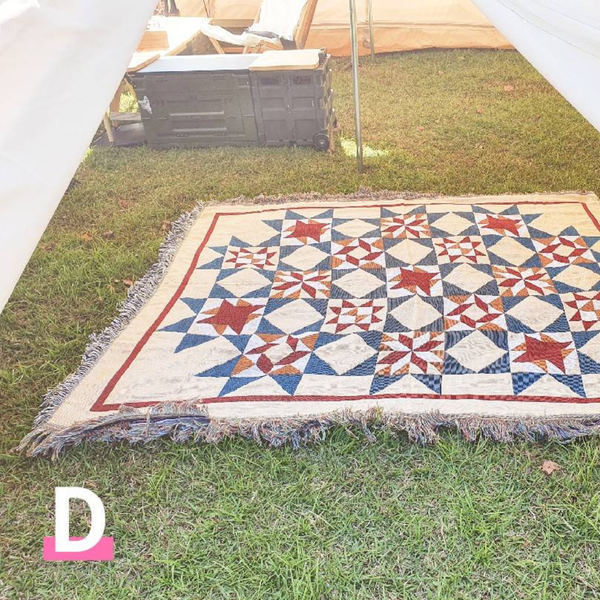campingflying 波西米亞風多功能蓋毯 - D 遍地開花