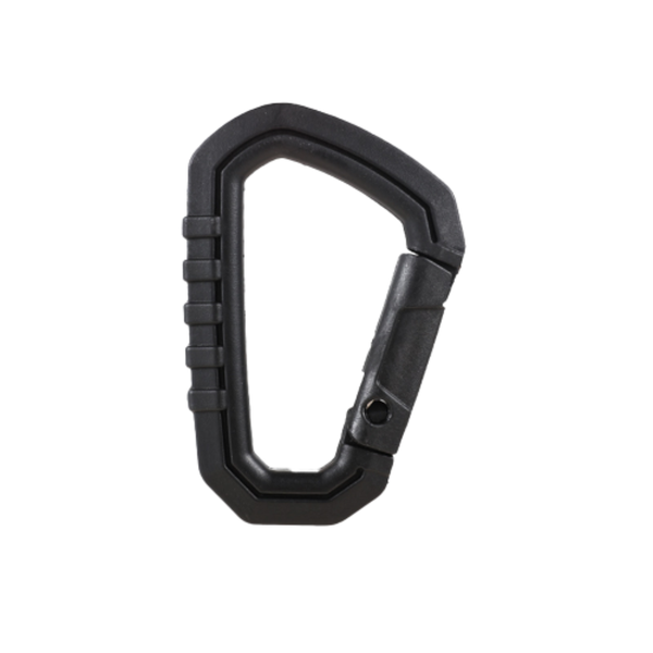 campingflying 登山扣 卡賓扣 D型扣 輕量化戰術扣環 各式掛勾 - 戰術扣-黑色