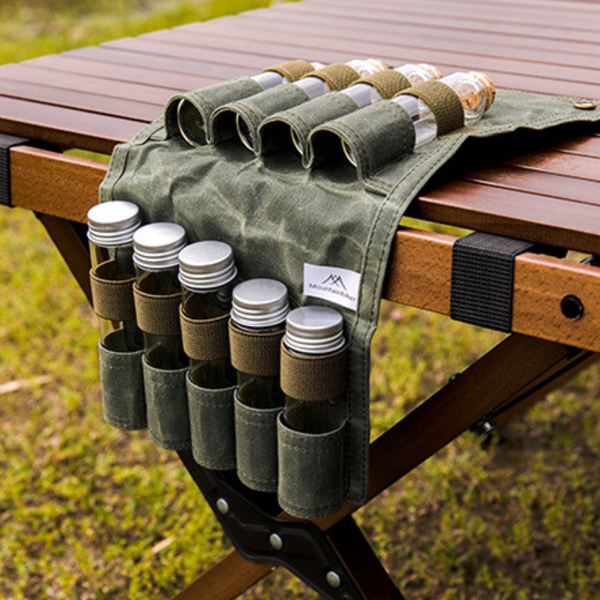 campingflying 料理調味罐收納包 - 軍綠色