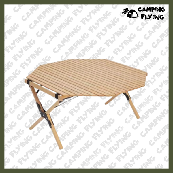 campingflying 八角櫸木蛋捲桌