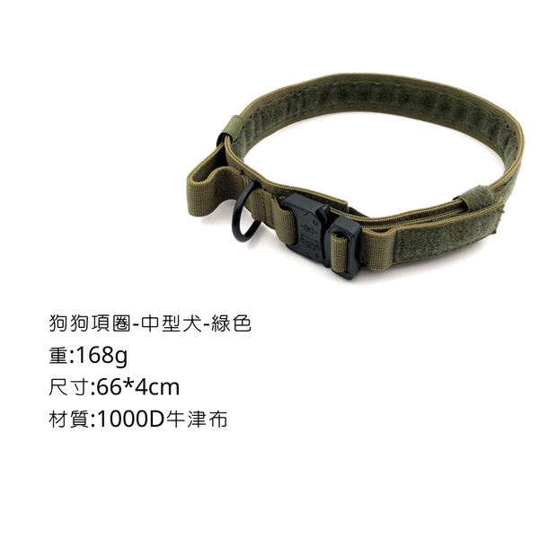 Campingflying 寵物項圈 - 綠色-S
