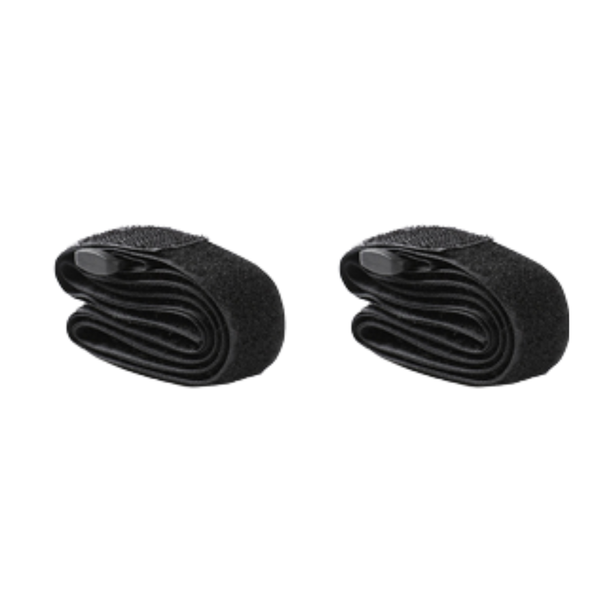 campingflying 魔鬼氈綑綁帶 睡袋 睡墊 帳篷 綑綁神器 一組兩入 - 黑色（一組兩入）