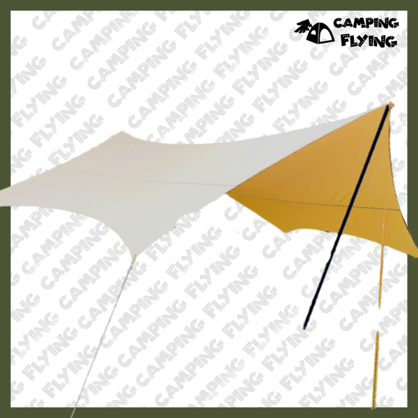 campingflying 六角科技棉質 蝶形天幕