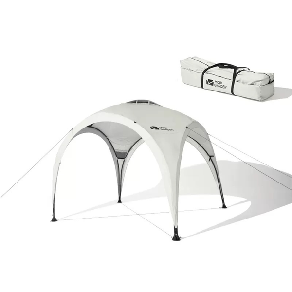 MOBI GARDEN 前庭 150D牛津布 可與後室圓頂帳連結-客廳帳蓬 - 購買 / 前庭客廳帳篷（150D)帳篷本體 白色