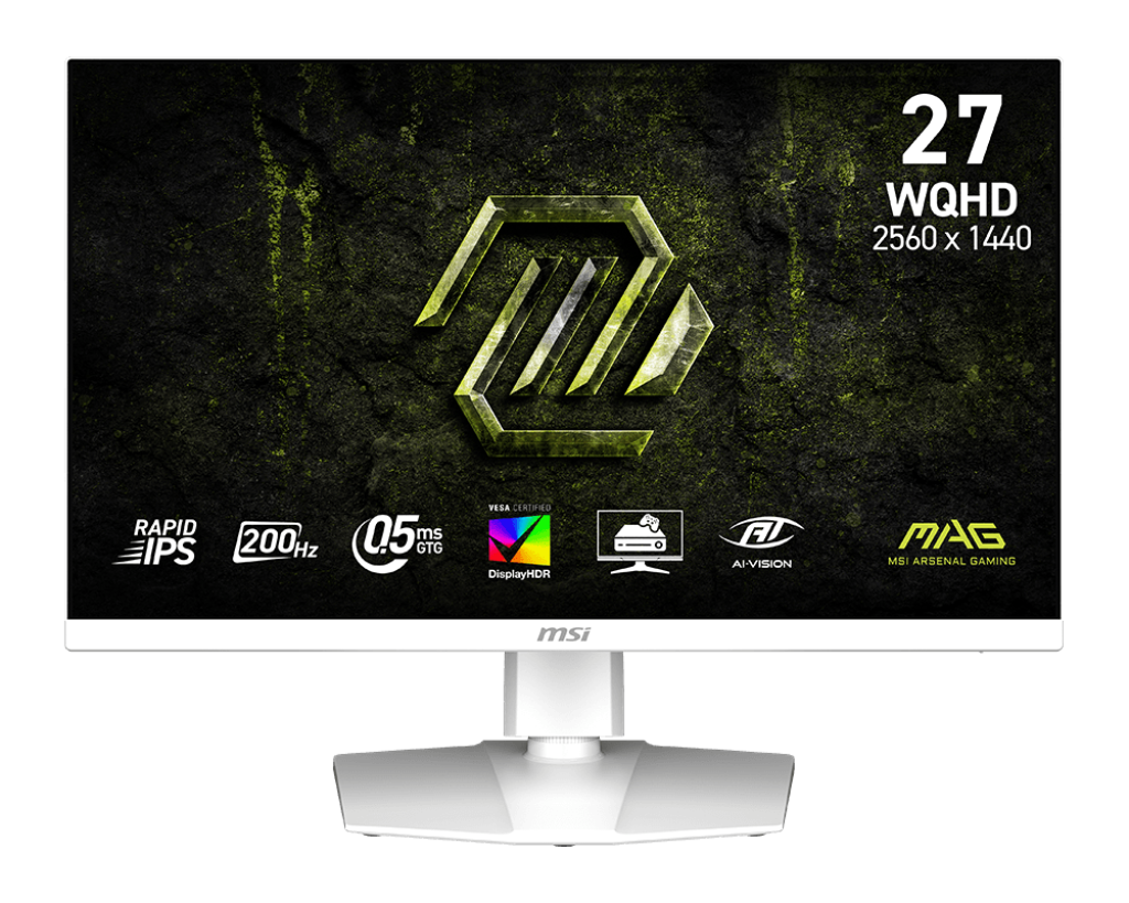 【新品】MSI MAG 274QRFW E20 微星27吋高更新率電競顯示器 ( Rapid IPS / 2.5K / 0.5ms / 白 )