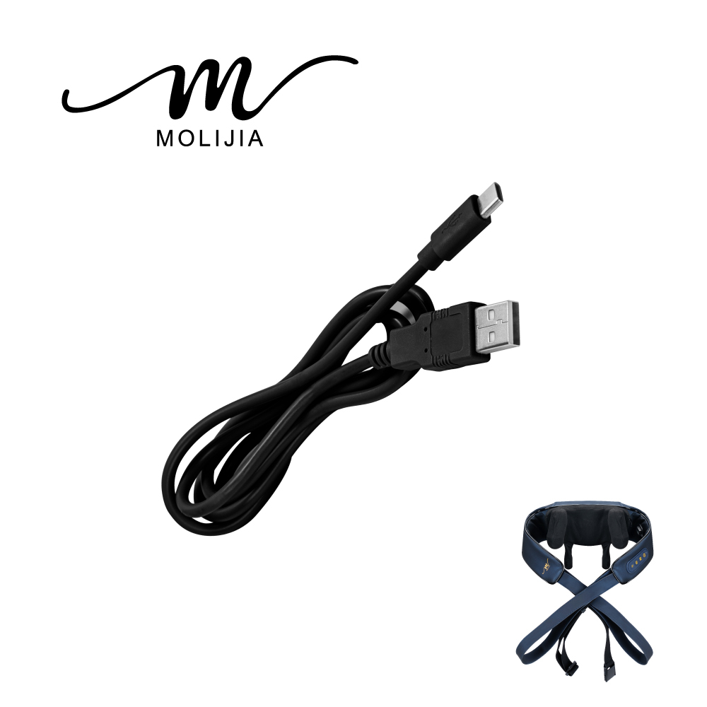 Type-c充電線-M637 無線免手持/充電式肩頸按摩帶/專用配件【MOLIJIA 魔力家】(BY060037)